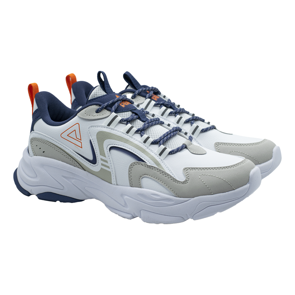 Tenis PEAK ULTRALIGHT Retro Hombre Blanco-Azul