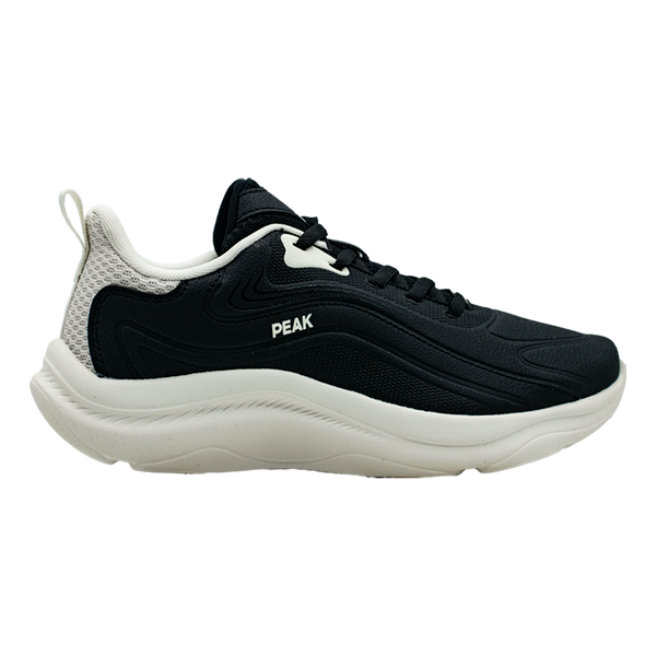 Tenis Jogging PEAK Mujer Negro-Blanco