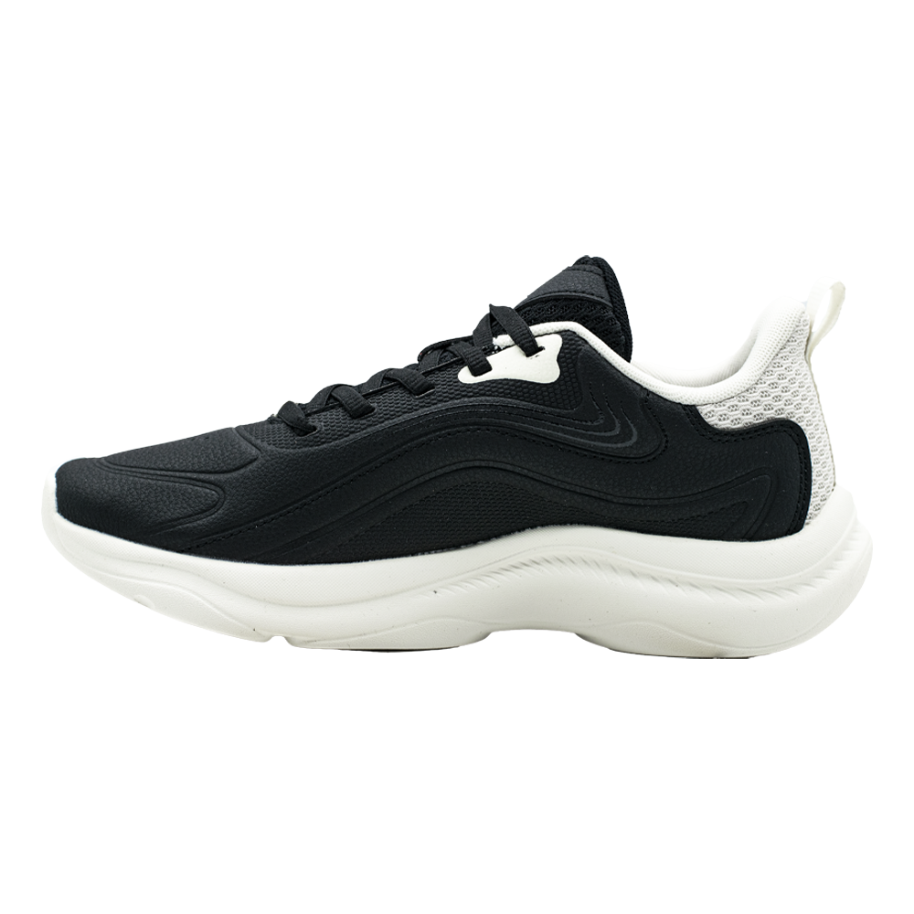 Tenis Jogging PEAK Mujer Negro-Blanco