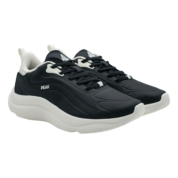 Tenis Jogging PEAK Mujer Negro-Blanco